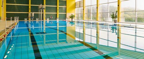 Innenansicht des Letmather Hallenbads Innenansicht des Letmather Hallenbads